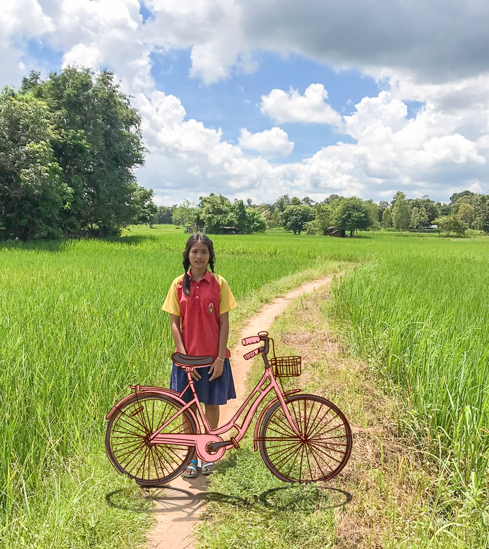 通学に、父の手助けに、作物を売りに行くため、自転車が欲しい奨学生の話